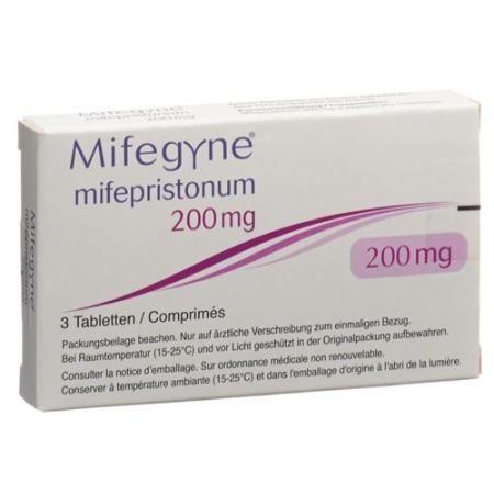 Mifegyne Tabl 200 mg 3 pcs - PrimeCare Global