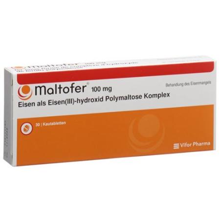 Maltofer chewable tablets 100 mg 30 pcs - PrimeCare Global