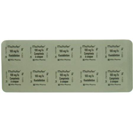 Maltofer chewable tablets 100 mg 100 pcs - PrimeCare Global