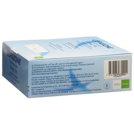 Copaxone Inj L&ouml;s 20 mg/ml pre-filled syringe 28 x 1 ml - PrimeCare Global