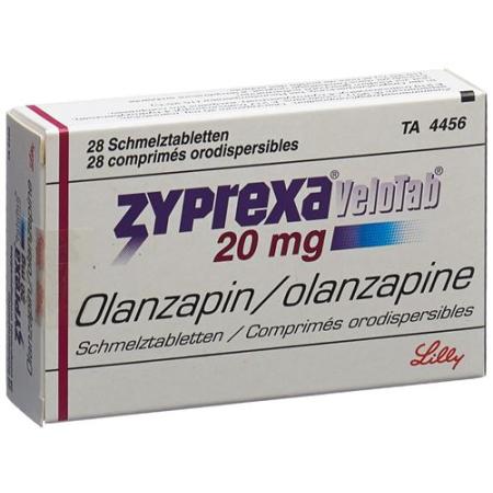 Zyprexa Velotab Melting Tabl 20 mg 28 pcs - PrimeCare Global
