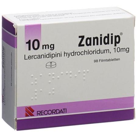 Zanidip Filmtablet 10 mg 98 pcs - PrimeCare Global
