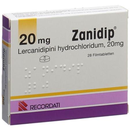 Zanidip Filmtablet 20 mg 28 pcs - PrimeCare Global