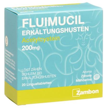 Fluimucil Cold Cough Lingual Tabl 200 mg 20 pcs - PrimeCare Global