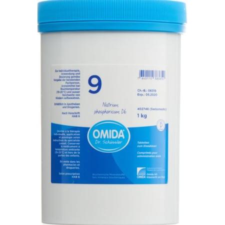 Omida Schuessler Nr9 sodium phosphoricum Tabl D 6 Ds 1000 g - PrimeCare Global