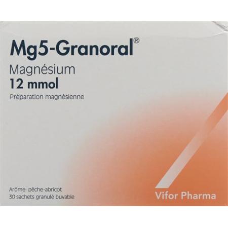 Mg5-Granoral Gran 12 mmol Peach-Apricot Btl 30 pcs - PrimeCare Global