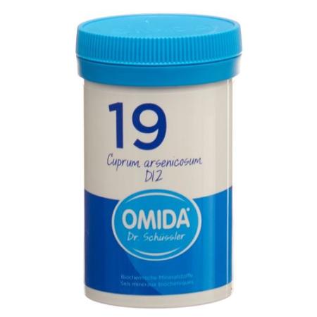Omida Schuessler Nr19 Cuprum arsenicosum Tabl D 12 Ds 100 g - PrimeCare Global
