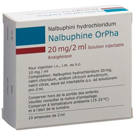 Nalbuphine OrPha Inj Loes 20mg/2ml 10amp 2ml - PrimeCare Global