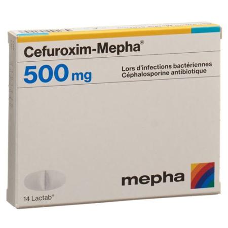 Cefuroxime-Mepha Lactab 500 mg 14 pcs - PrimeCare Global