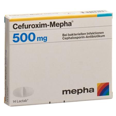 Cefuroxime-Mepha Lactab 500 mg 14 pcs - PrimeCare Global