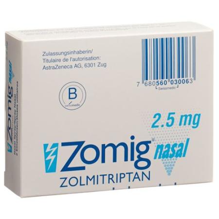 Zomig nasal nasal spray 2.5 mg monodos 2 pcs - PrimeCare Global