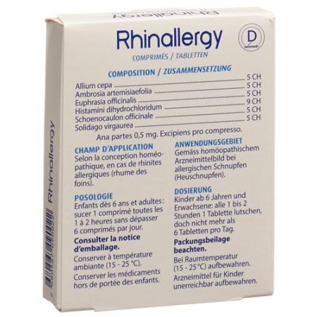 Rhinallergy Tabl 60 pcs - PrimeCare Global