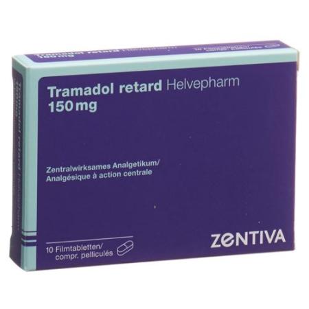 Tramadol retard Helvepharm Ret Filmtabl 150 mg 10 pcs - PrimeCare Global