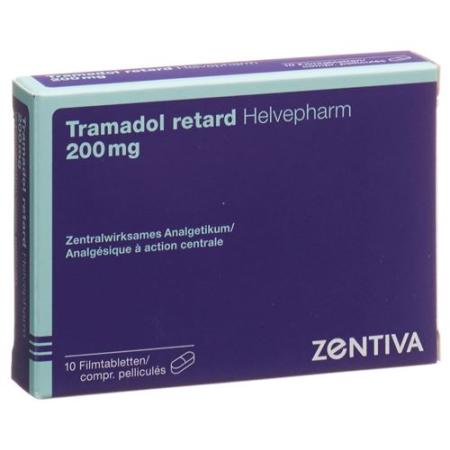 Tramadol retard Helvepharm Ret Filmtabl 200 mg 10 pcs - PrimeCare Global