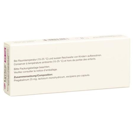Lyrica caps 25 mg 14 pcs - PrimeCare Global