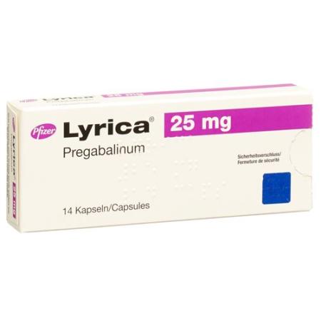 Lyrica caps 25 mg 14 pcs - PrimeCare Global