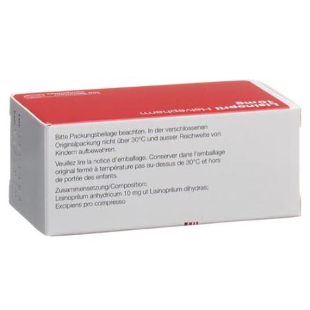 Lisinopril Helvepharm Tabl 10 mg 100 pcs - PrimeCare Global