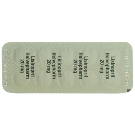 Lisinopril Helvepharm Tabl 20 mg 100 pcs - PrimeCare Global