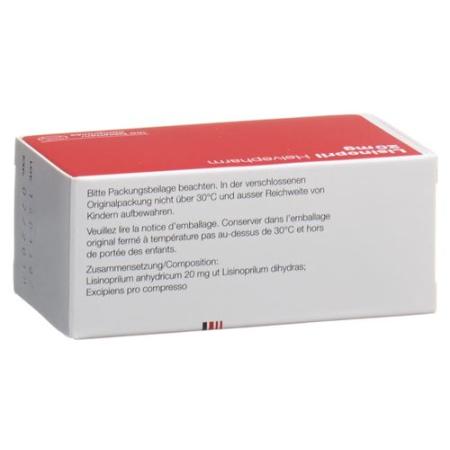 Lisinopril Helvepharm Tabl 20 mg 100 pcs - PrimeCare Global