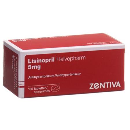 Lisinopril Helvepharm Tabl 5 mg 100 pcs - PrimeCare Global