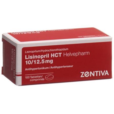 Lisinopril HCT Helvepharm Tabl 10/12.5 100 pcs - PrimeCare Global