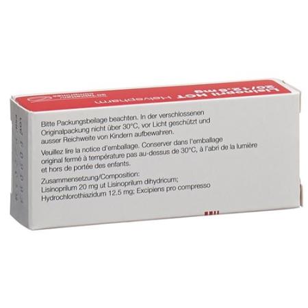 Lisinopril HCT Helvepharm Tabl 20/12.5 30 pcs - PrimeCare Global