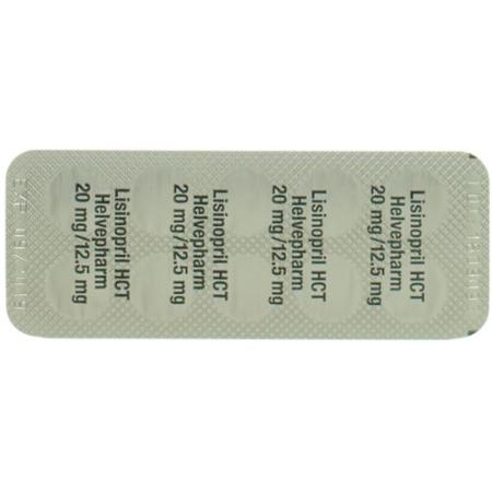 Lisinopril HCT Helvepharm Tabl 20/12.5 30 pcs - PrimeCare Global
