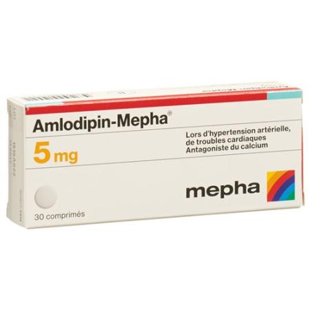 Amlodipin-Mepha Tabl 5 mg 30 pcs - PrimeCare Global