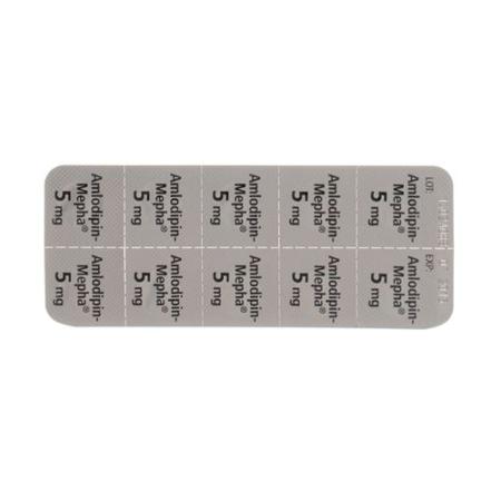 Amlodipin-Mepha Tabl 5 mg 100 pcs - PrimeCare Global