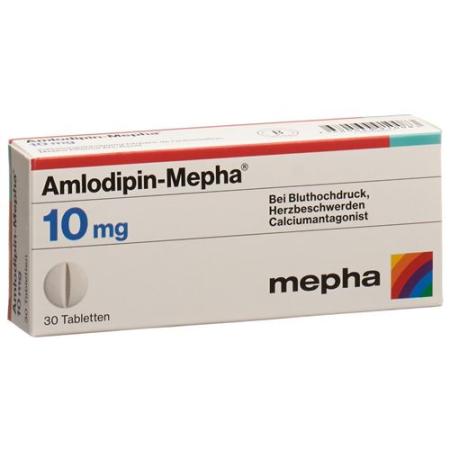 Amlodipin-Mepha Tabl 10 mg 30 pcs - PrimeCare Global