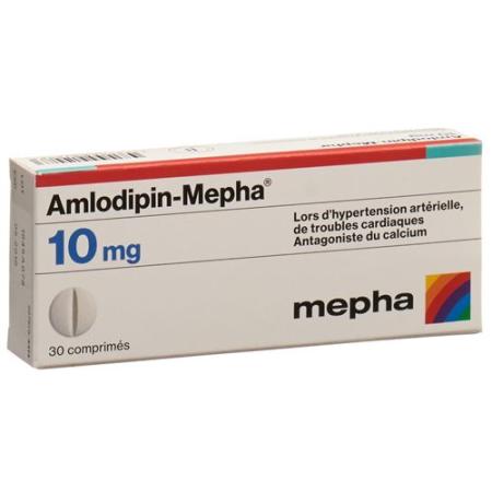Amlodipin-Mepha Tabl 10 mg 30 pcs - PrimeCare Global