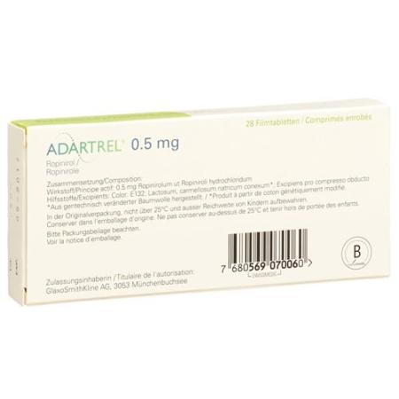 Adartrel Filmtabletten 0.5mg 28 Stück - PrimeCare Global