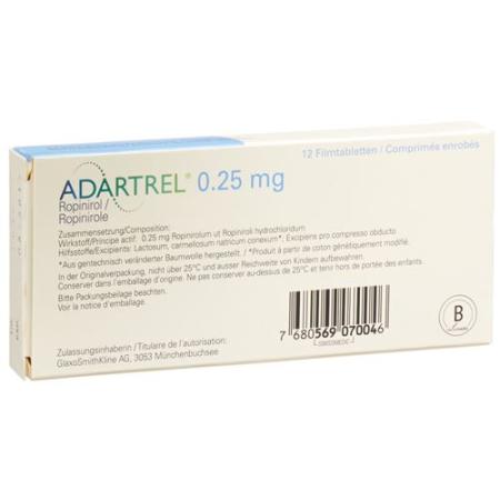 Adartrel Filmtablet 0.25 mg 12 pcs - PrimeCare Global