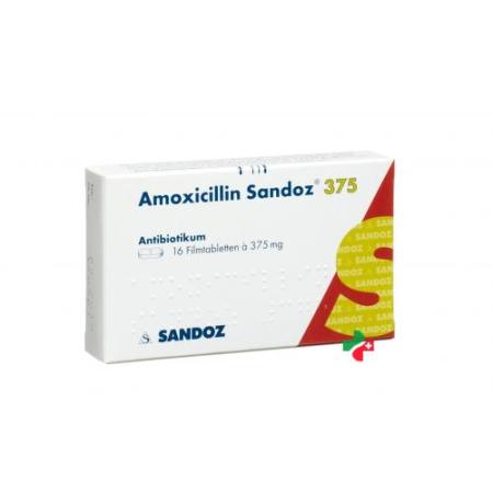 Amoxicillin Sandoz 375 mg 16 filmtablets - PrimeCare Global