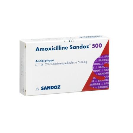 Amoxicillin Sandoz film tablets 500 mg 20 pcs - PrimeCare Global