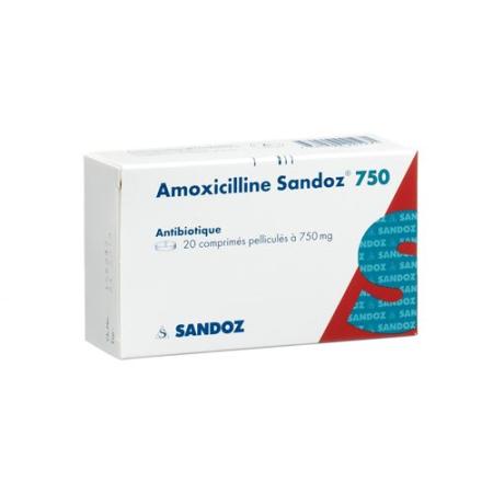 Amoxicillin Sandoz Filmtablet 750 mg 20 pcs - PrimeCare Global
