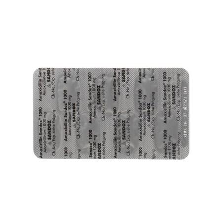 Amoxicillin Sandoz film tablets 1000 mg 20 pcs - PrimeCare Global