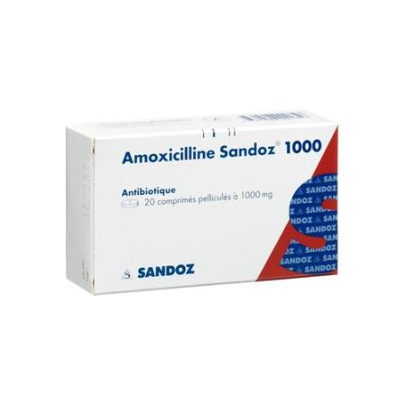 Amoxicillin Sandoz film tablets 1000 mg 20 pcs - PrimeCare Global
