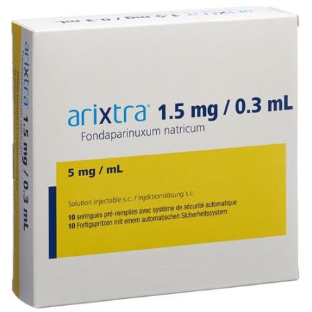 Arixtra Inj Loes 1.5mg/0.3ml 10 Fertspr 0.3ml - PrimeCare Global