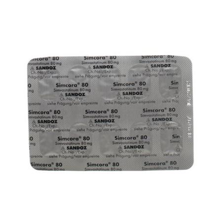 Simcora Filmtablet 80 mg 100 pcs - PrimeCare Global