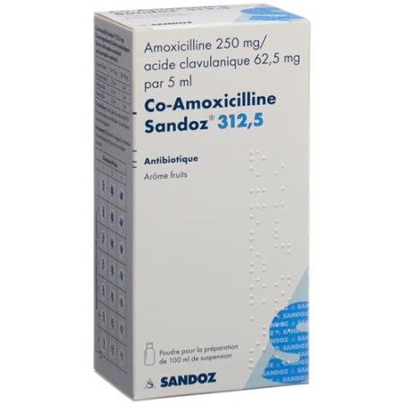 Co-Amoxicillin Sandoz Plv 312.5mg for Suspension Fl 100ml - PrimeCare Global