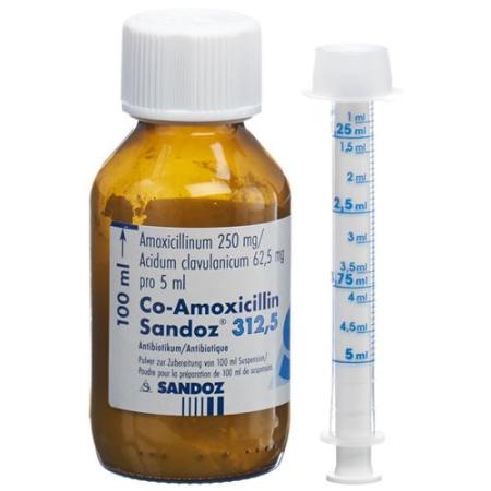 Co-Amoxicillin Sandoz Plv 312.5mg for Suspension Fl 100ml - PrimeCare Global