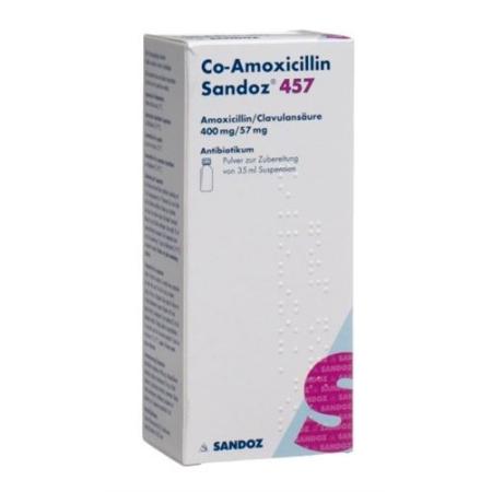 Co-Amoxicillin Sandoz Plv 457mg for Suspension Fl 35ml - PrimeCare Global