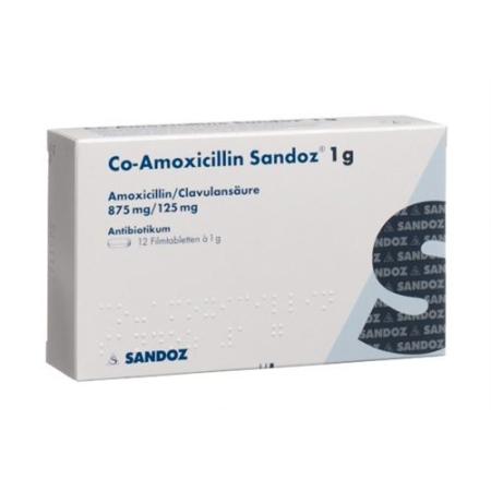 Co-Amoxicillin Sandoz film tablets 1 g 12 pcs - PrimeCare Global