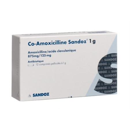 Co-Amoxicillin Sandoz film tablets 1 g 12 pcs - PrimeCare Global