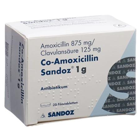 Co-Amoxicillin Sandoz film tablets 1 g 20 pcs - PrimeCare Global