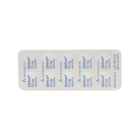 Certican Tabl 0.5 mg 6 x 10 pcs - PrimeCare Global
