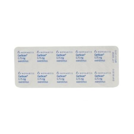 Certican Tabl 0.75 mg 6 x 10 pcs - PrimeCare Global