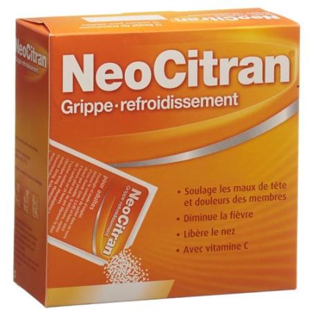 NeoCitran Flu / Cold for adults powder for oral solution 12 sachet - PrimeCare Global