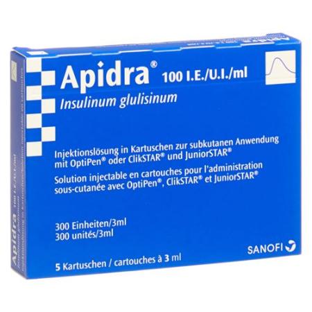 Apidra Inj L&ouml;s for AllStar PRO/ClikSTAR/JuniorSTAR 5 Amp 3 ml - PrimeCare Global